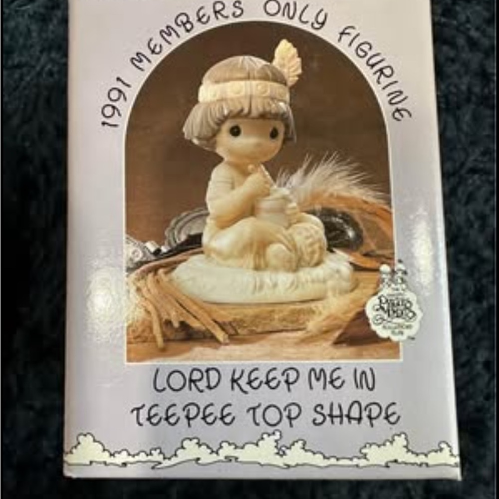 Enesco Figurines” Lord keep me in Teepee top shape”precious moments figurine